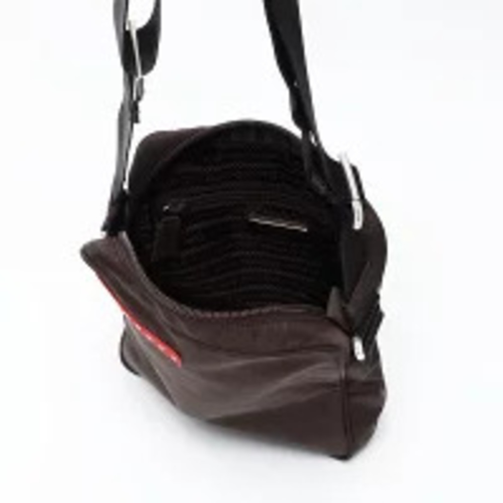 Prada Logo Sport Shoulder Bag Brown - Picture 13 of 13